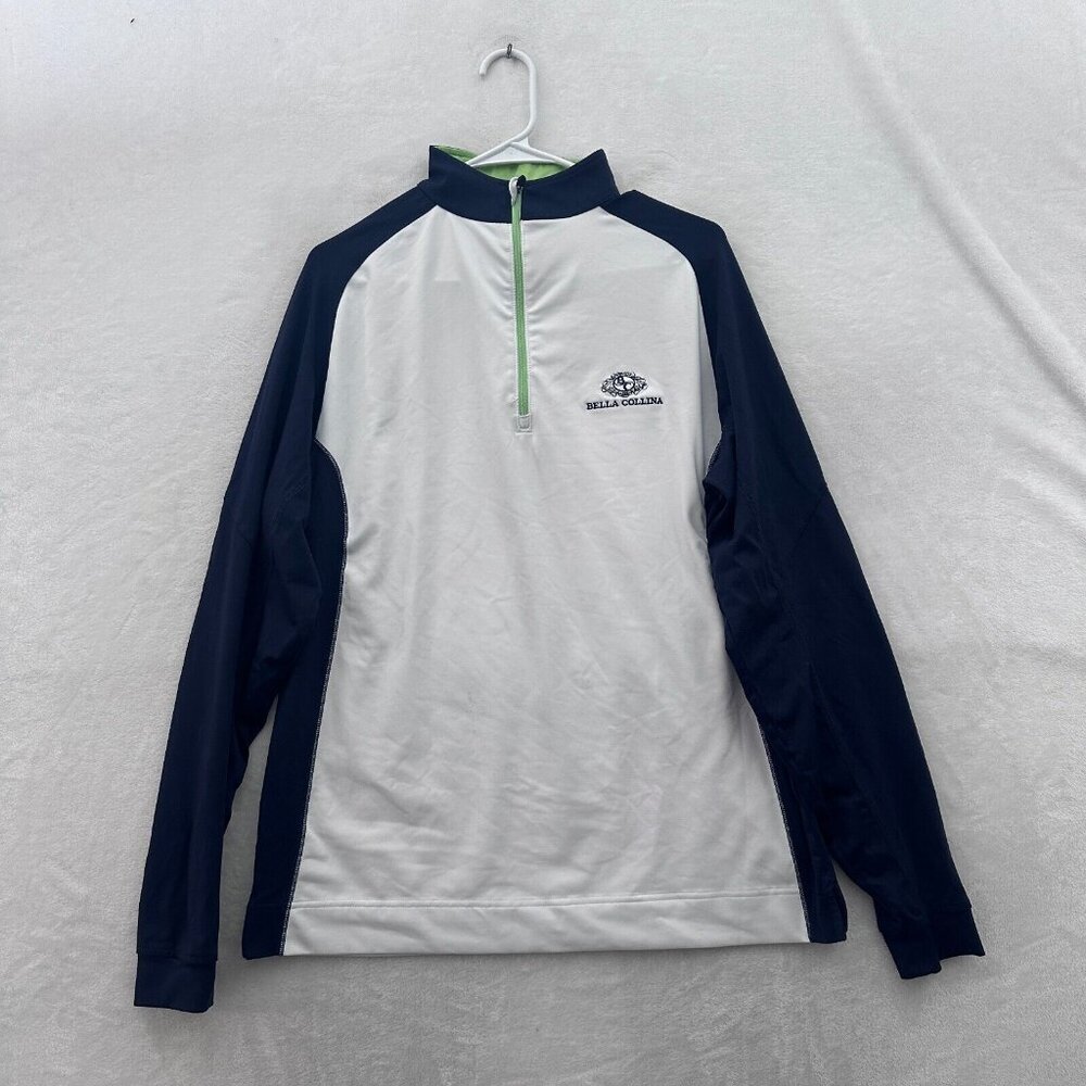 Footjoy 1/4 Zip Pullover Mens M White Golf Performance Lightweight Athletic